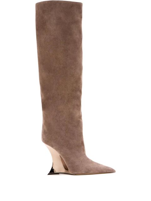 Paris Texas heel detail boots - Brown - zdjęcie produktu nr 1