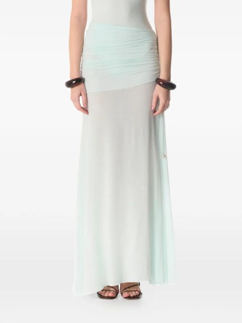 MANURÍ gathered-detail maxi skirt - Blue - zdjęcie produktu nr 2