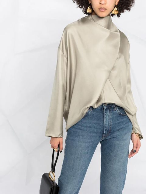 TOTEME Original twisted seam cropped jeans - Blue