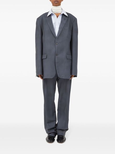 Maison Margiela four-stitch single-breasted blazer - Grey - zdjęcie produktu nr 2