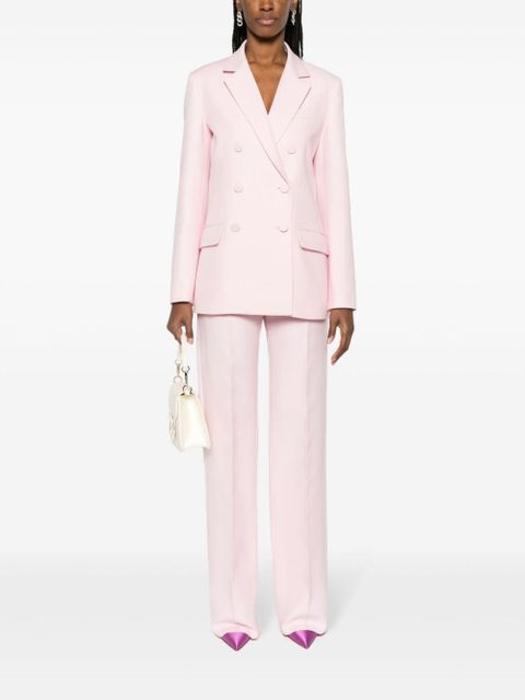Valentino Garavani double-breasted crepe blazer - Pink