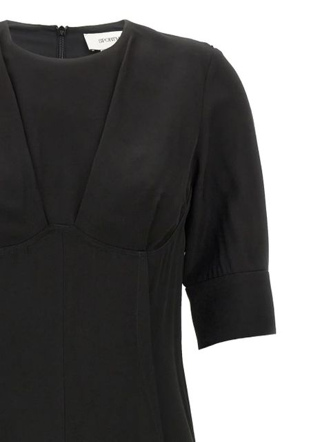 Sportmax short-sleeve crew-neck dress - Black - zdjęcie produktu nr 2