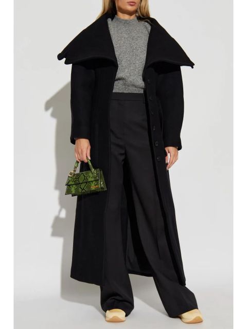 Jacquemus Le manteau Caruso drape-collar coat - Black