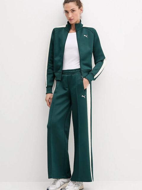 Puma bluza damska kolor zielony wzorzysta 629796