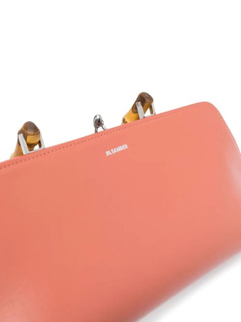 Jil Sander small Goji bamboo tote bag - Orange