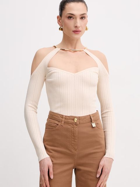 Elisabetta Franchi sweter damski z wiskozy - zdjęcie produktu nr 1