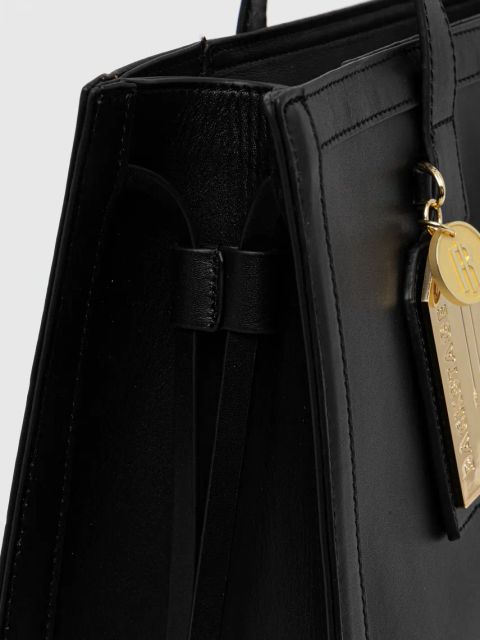 Fracomina torebka skórzana kolor czarny FB25SBA001L41901