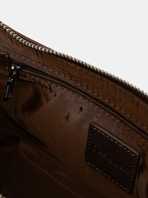 Desigual torebka NEW PATCH 1 CHOCO kolor brązowy 25WAXPBO