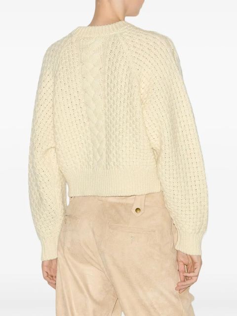 ISABEL MARANT Obrero chunky-knit jumper - Neutrals