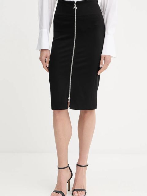 Patrizia Pepe spódnica kolor czarny midi ołówkowa 8G0485 A025 - zdjęcie produktu nr 1