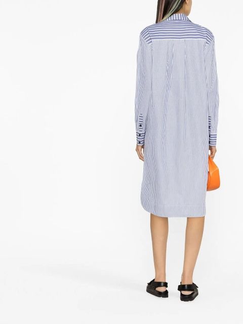 GANNI striped shirt dress - Blue