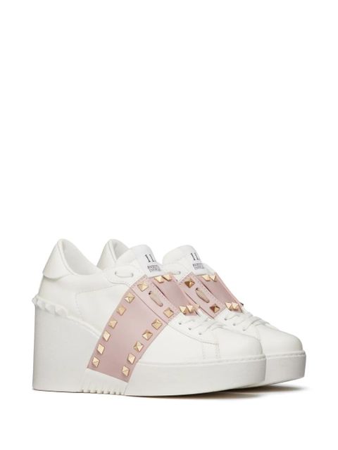 Valentino Garavani Open Disco 85mm wedge sneakers - White