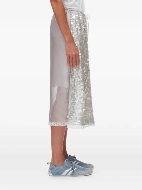 3.1 Phillip Lim sequined midi skirt - Silver