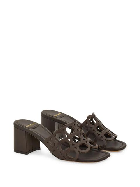Ferragamo 55mm Gancini sandals - Brown