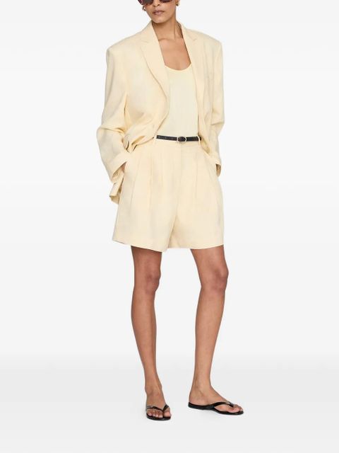 ANINE BING Lea scoop-neck top - Yellow