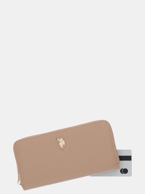U.S. Polo Assn. portfel Jones damski kolor beżowy BEUJE8658WVP - zdjęcie produktu nr 2