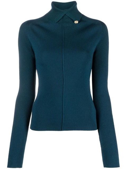 Lanvin embellished rollneck jumper - Blue - zdjęcie produktu nr 1