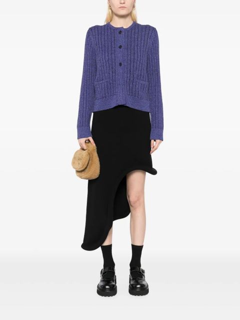 JW Anderson cropped buttoned cardigan - Purple - zdjęcie produktu nr 2