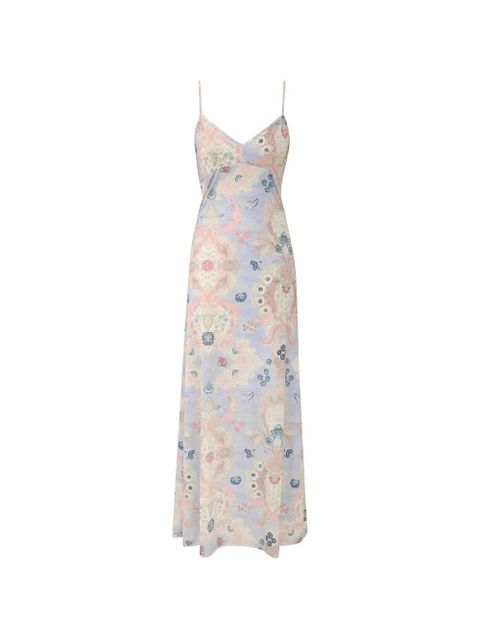 ZIMMERMANN Rebellion ruffled floral maxi dress - Blue - zdjęcie produktu nr 2
