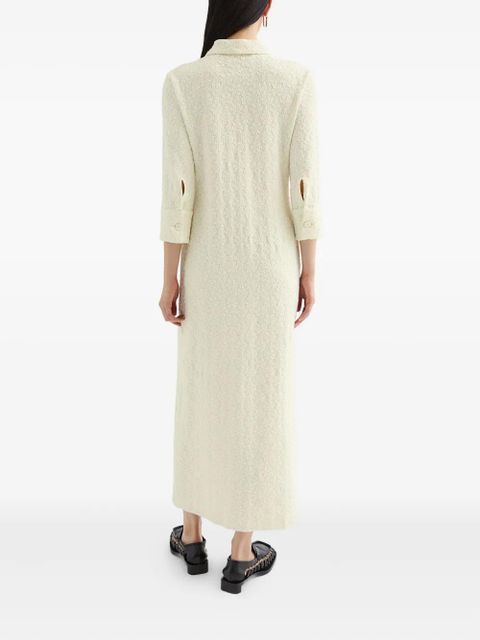Jil Sander floral-embellished maxi dress - Neutrals