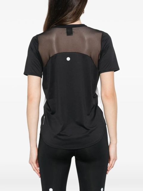 ASICS Road mesh-panel printed T-shirt - Black