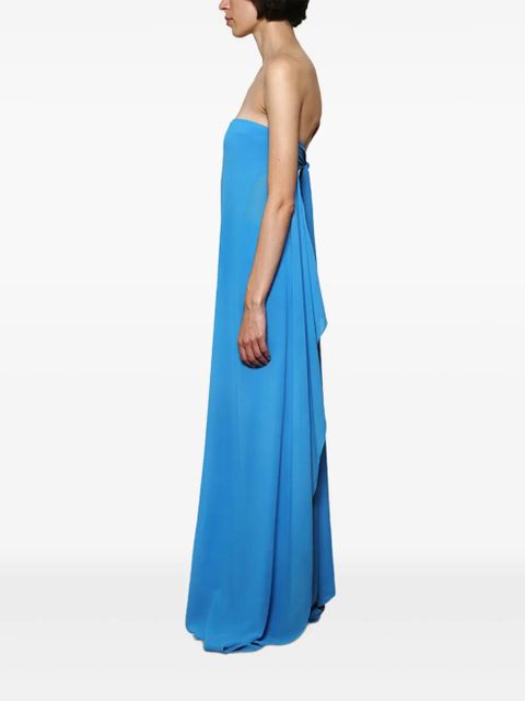 Christopher Esber strapless tie-back maxi dress - Blue - zdjęcie produktu nr 2