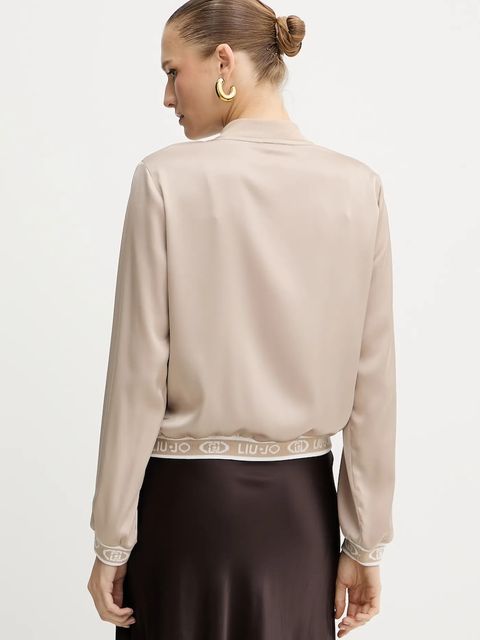 Liu Jo bluza damska kolor beżowy gładka TF5191.T004A