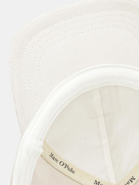 Marc O'Polo czapka z daszkiem sztruksowa kolor beżowy 508103401059