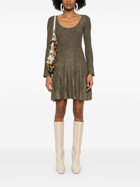 STAUD Raquel mini dress - Gold