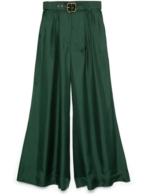 ZIMMERMANN Pavilion wide-leg trousers - Green - zdjęcie produktu nr 1