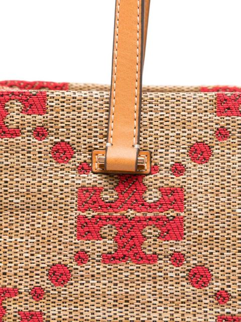 Tory Burch monogram-pattern tote bag - Neutrals