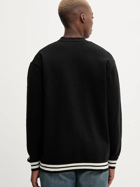 New Era kardigan z domieszką wełny kolor czarny 60684475