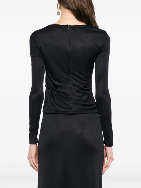 FARM Rio floral-embellished blouse - Black