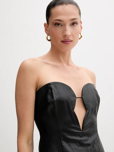 Bardot sukienka kolor czarny midi prosta 58730DB1 - zdjęcie produktu nr 2