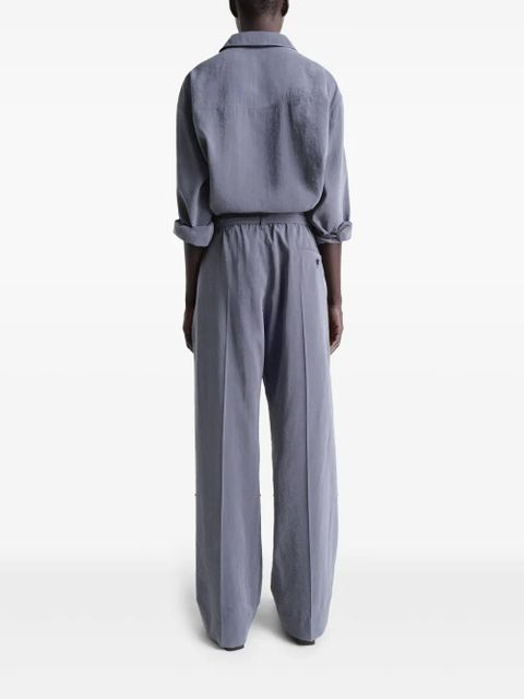 LEMAIRE silk belted pants - Grey