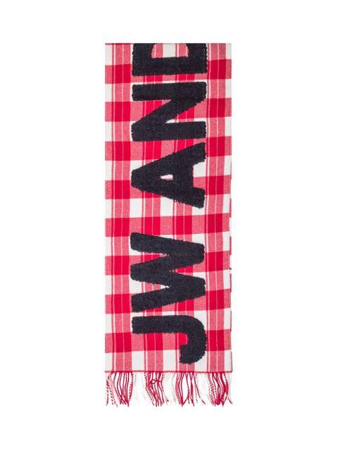 JW Anderson checked scarf - Red - zdjęcie produktu nr 2