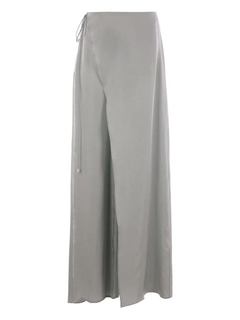 Blumarine wrap-detail trousers - Grey - zdjęcie produktu nr 1