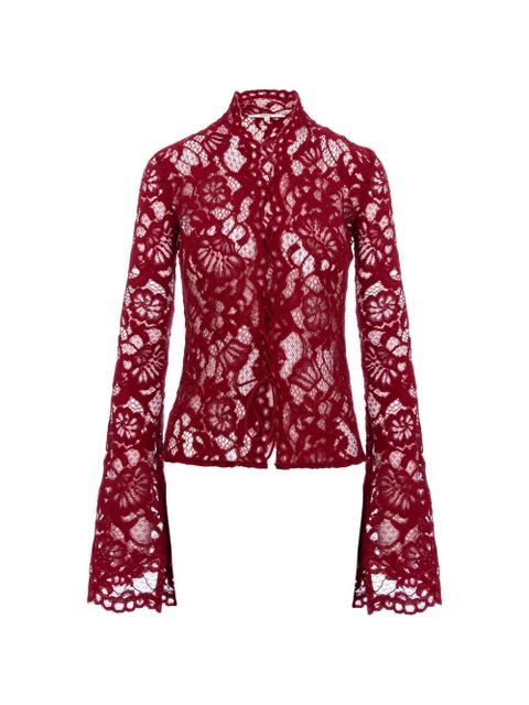 MANURÍ floral lace blouse - Red - zdjęcie produktu nr 1