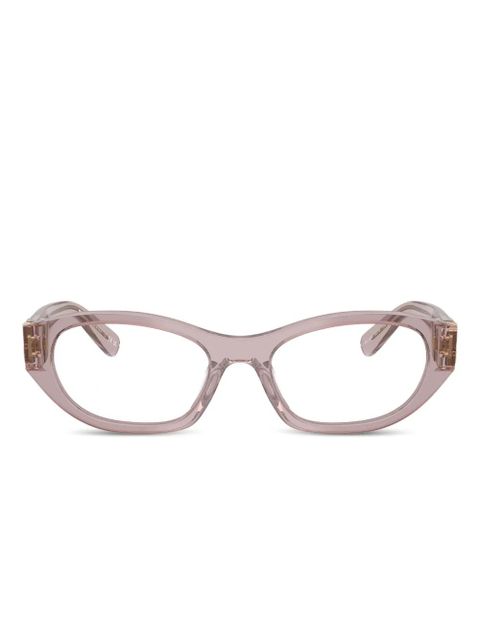 Miu Miu Eyewear logo glasses - Neutrals - zdjęcie produktu nr 1