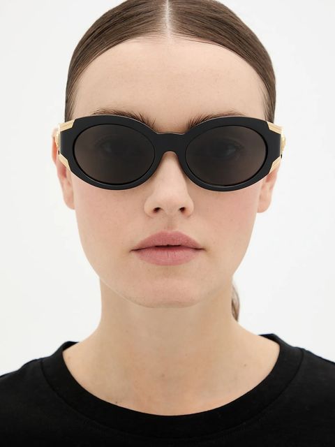 Versace okulary przeciwsłoneczne damskie kolor czarny 0VE4503U