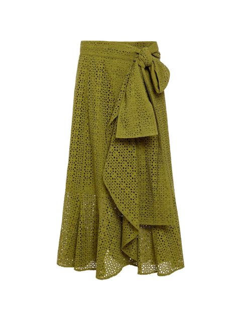 Marie Oliver bow ruffle skirt - Green - zdjęcie produktu nr 1