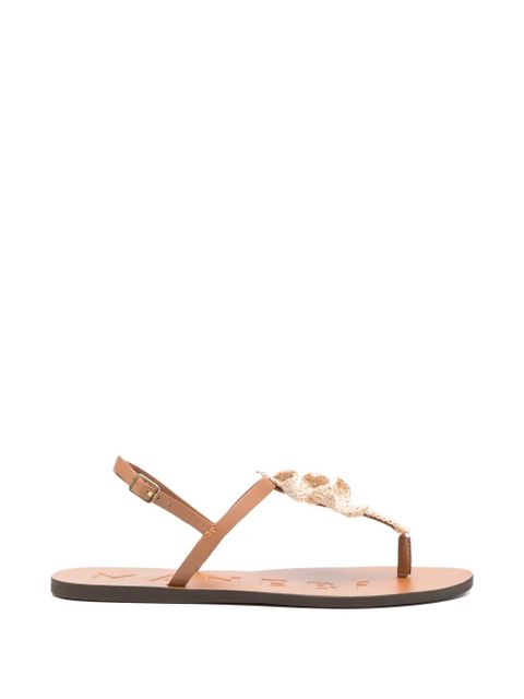 Manebi palm-patch sandals - Brown - zdjęcie produktu nr 1