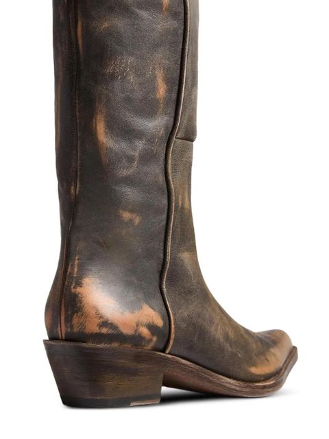 KHAITE Clive over-the-knee boots - Brown