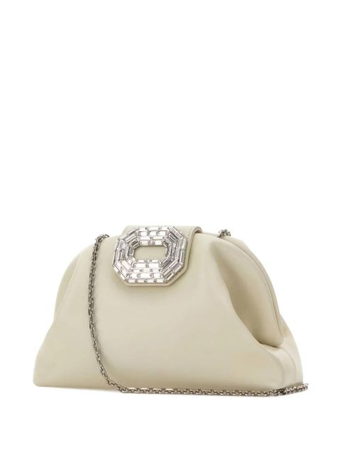 Amina Muaddi Camelia cross body bag - Neutrals
