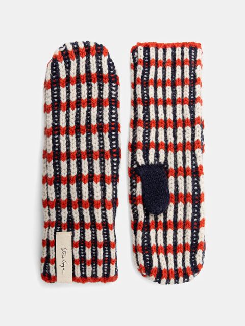 Stine Goya rękawiczki z dodatkiem wełny 0 damskie kolor czerwony SG-AW25-A043-2425 - zdjęcie produktu nr 1