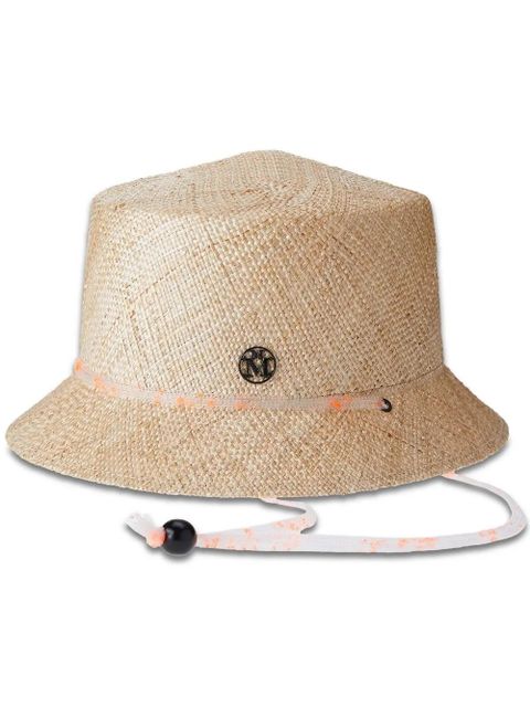 Maison Michel Arsene raffia cloche hat - Neutrals - zdjęcie produktu nr 1