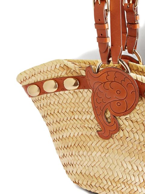 PUCCI studded fish-appliqué beach bag - Neutrals