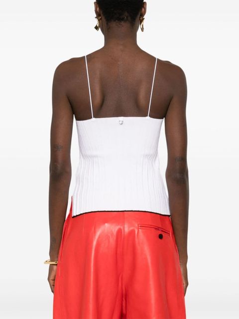 Jacquemus plissé-effect top - White