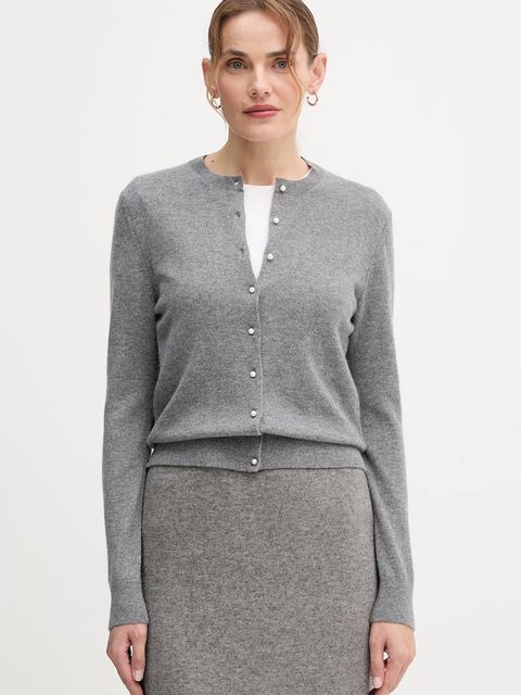 United Colors of Benetton kardigan kaszmirowy damski kolor szary 1033D502A - zdjęcie produktu nr 1