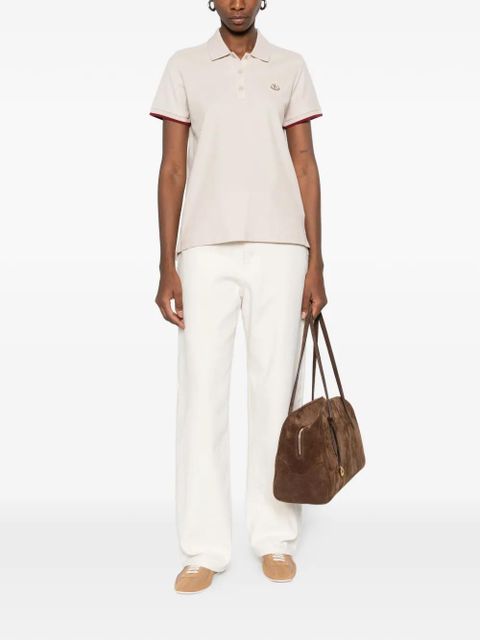 Moncler short-sleeve polo shirt - Neutrals - zdjęcie produktu nr 2